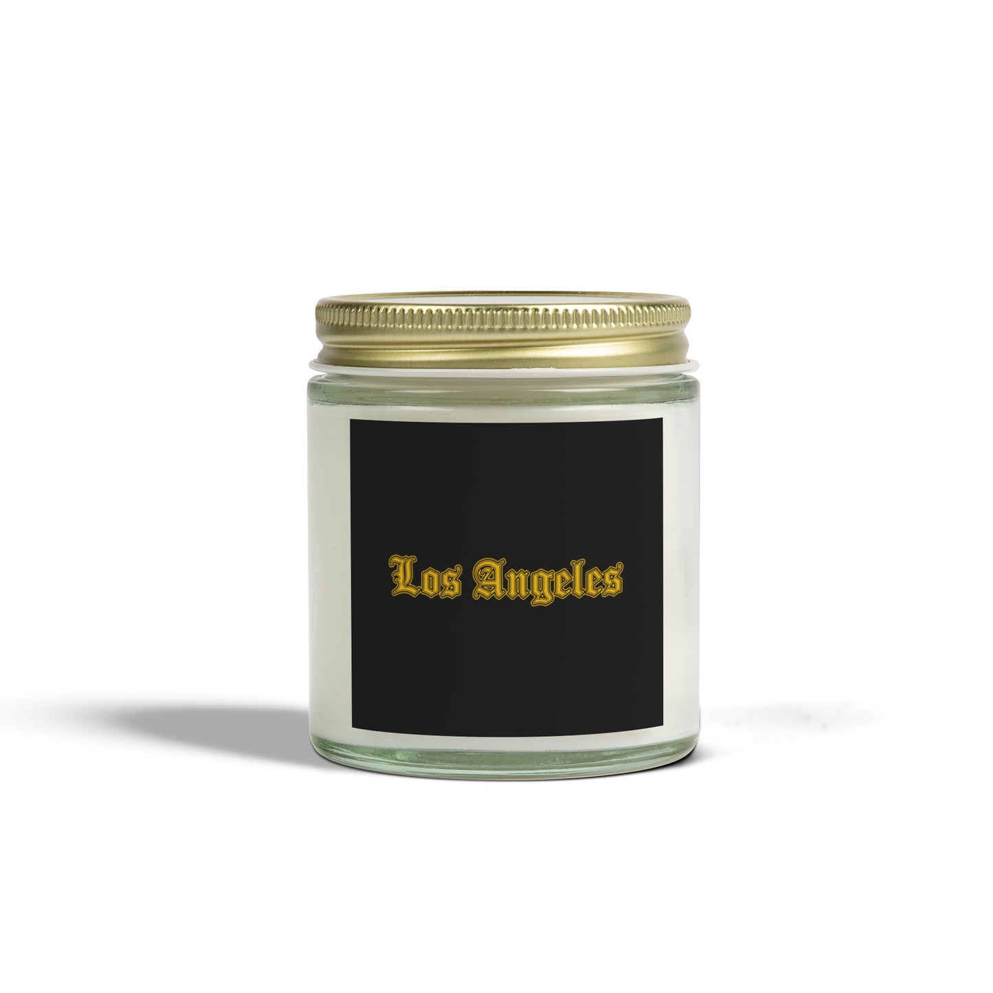 Los Angeles Scented Candles, Coconut Apricot Wax, Relaxing Home Decor, Gift for Birthdays, Housewarming, Any Occasion - Golden Edition