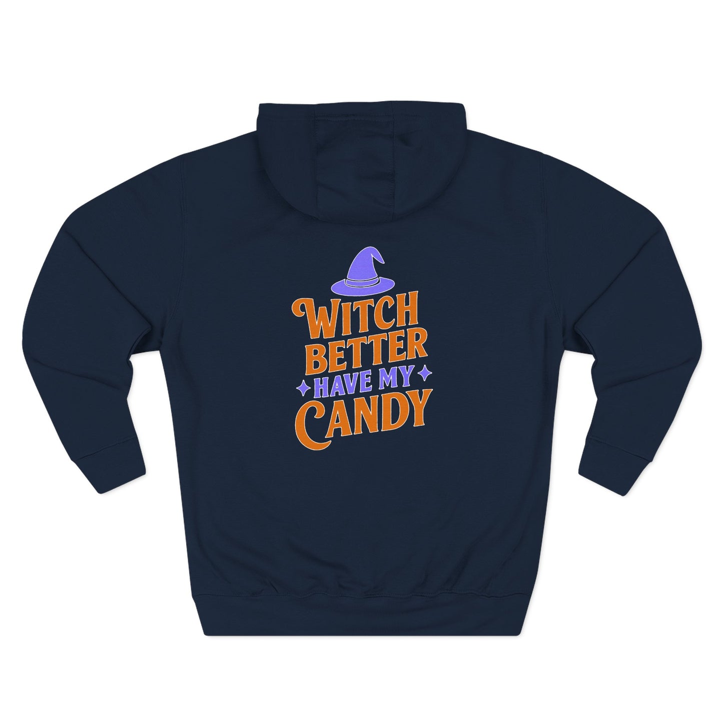 Witch-Themed Fleece Hoodie, Halloween Hoodie, Cozy Sweatshirt, Gift for Witches, Fall Fashion, Spooky Season Apparel