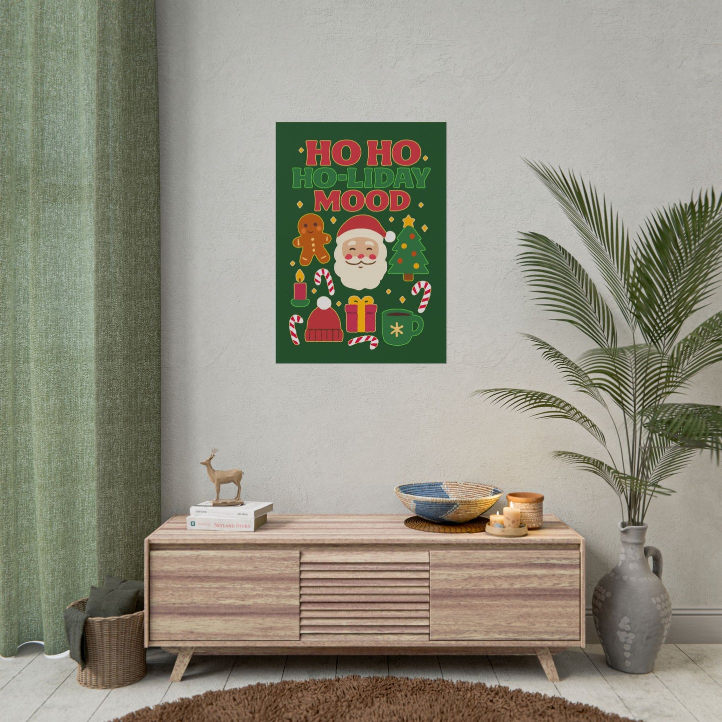 Festive Rolled Posters, Cheerful Holiday Decor, Christmas Wall Art, Seasonal Decorations, Gift Ideas, Cozy Home Vibe, Fun Party Decor
