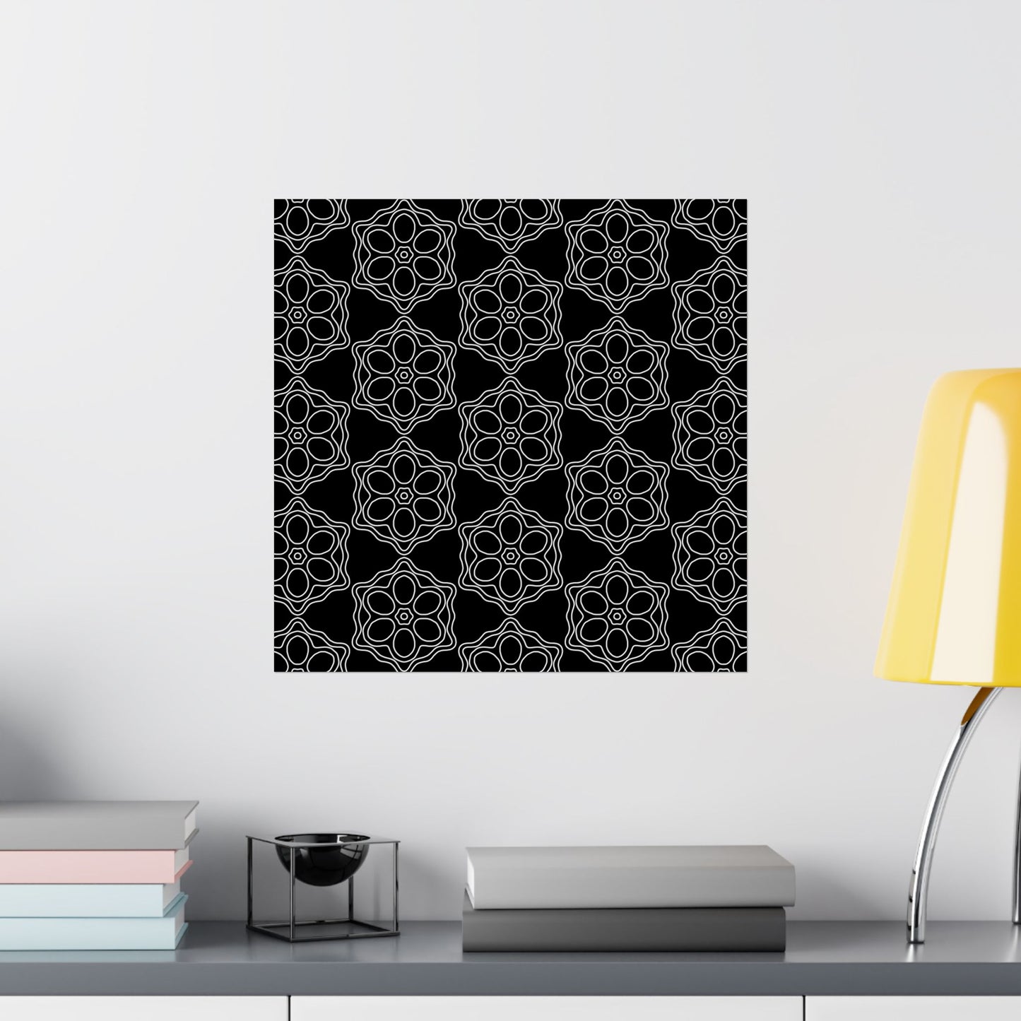 Geometric Sacred Flower - Poster