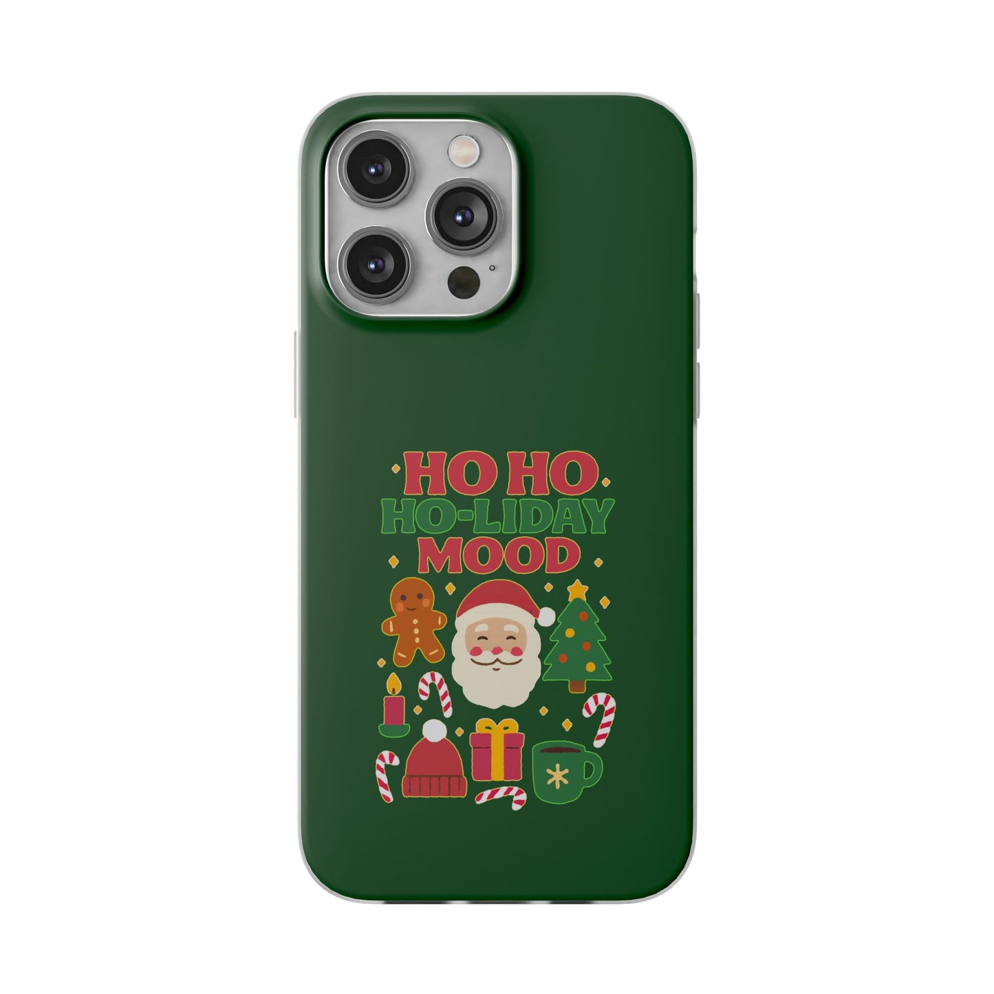 Festive Phone Case with Holiday Cheer, Christmas Gift, Winter Vibes, Ho Ho Ho Design, Cute Holiday Accessory
