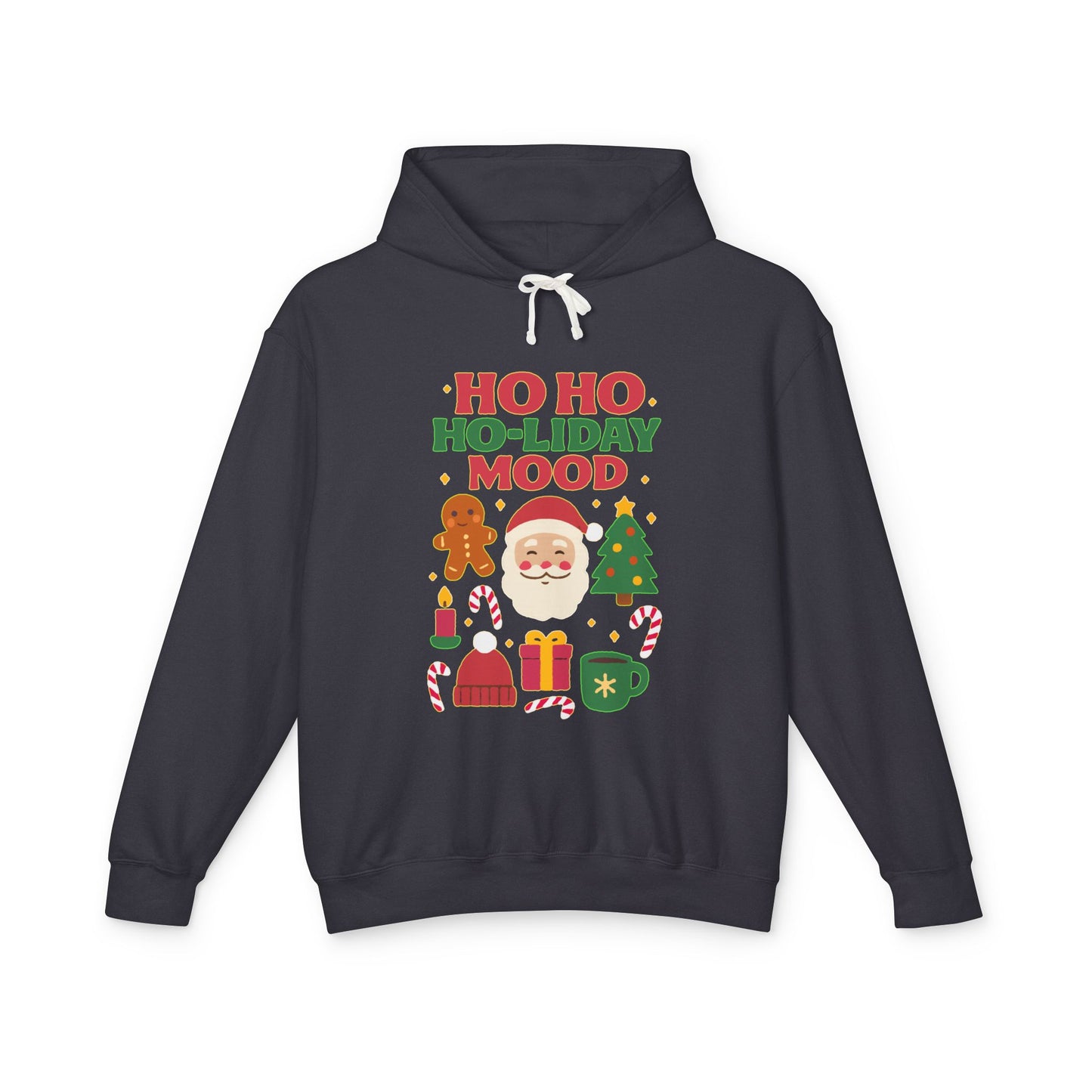 Unisex Holiday Hoodie, Ho Ho Ho-liday Mood, Christmas Gift, Festive Apparel, Cozy Sweatshirt, Holiday Season Wardrobe
