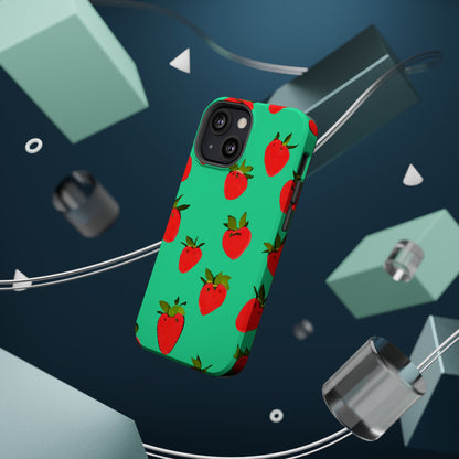 Strawberry Pattern - Magnetic Phone Case
