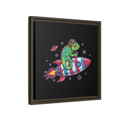 Cosmic Rider - Framed Canvas