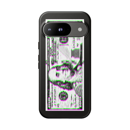 100 Dollars Bill - Green/Magenta Glitch - Phone Case