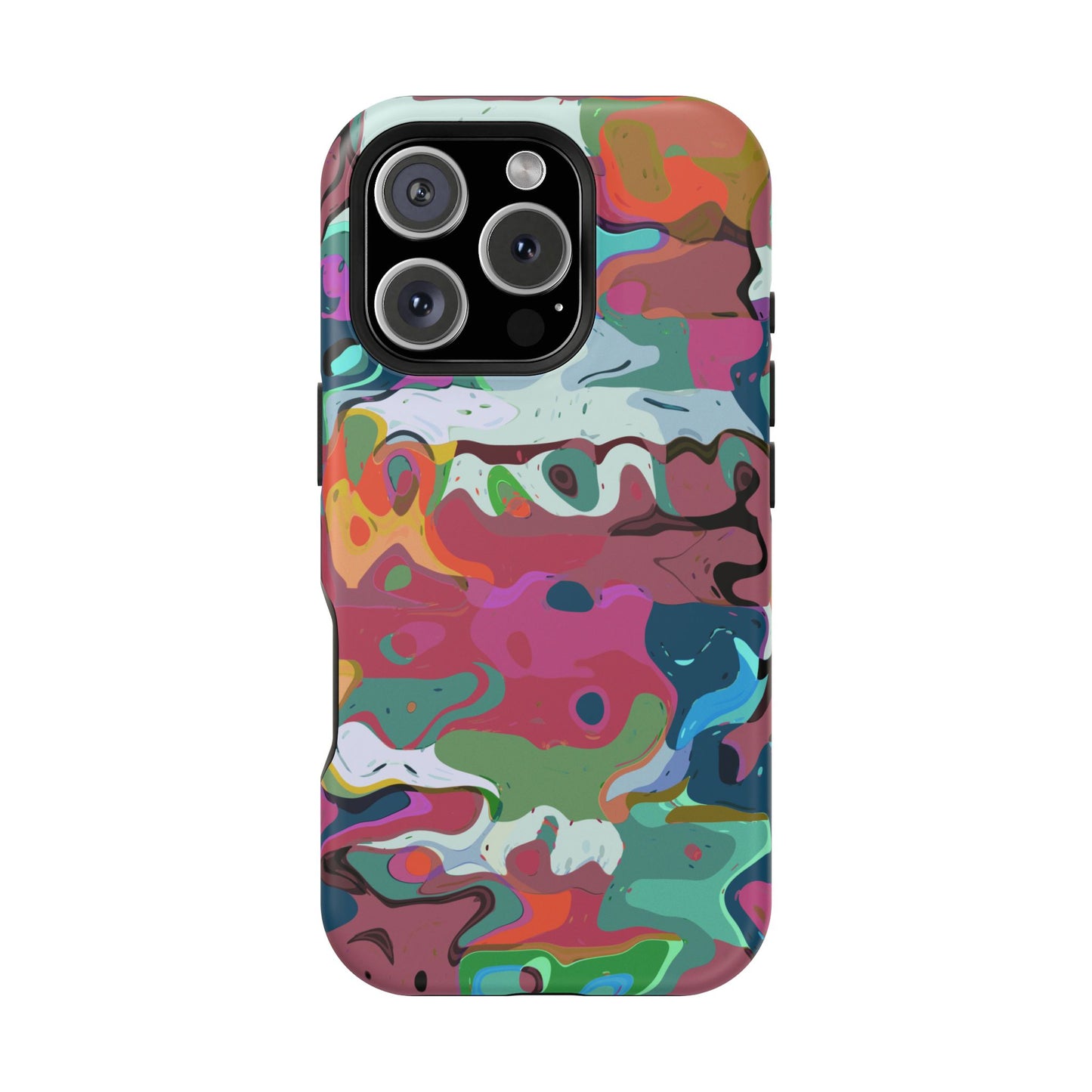 Colorful Abstract Marble - Magnetic Phone Case