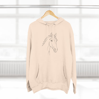 Horse Portrait Sketch - Hoodie