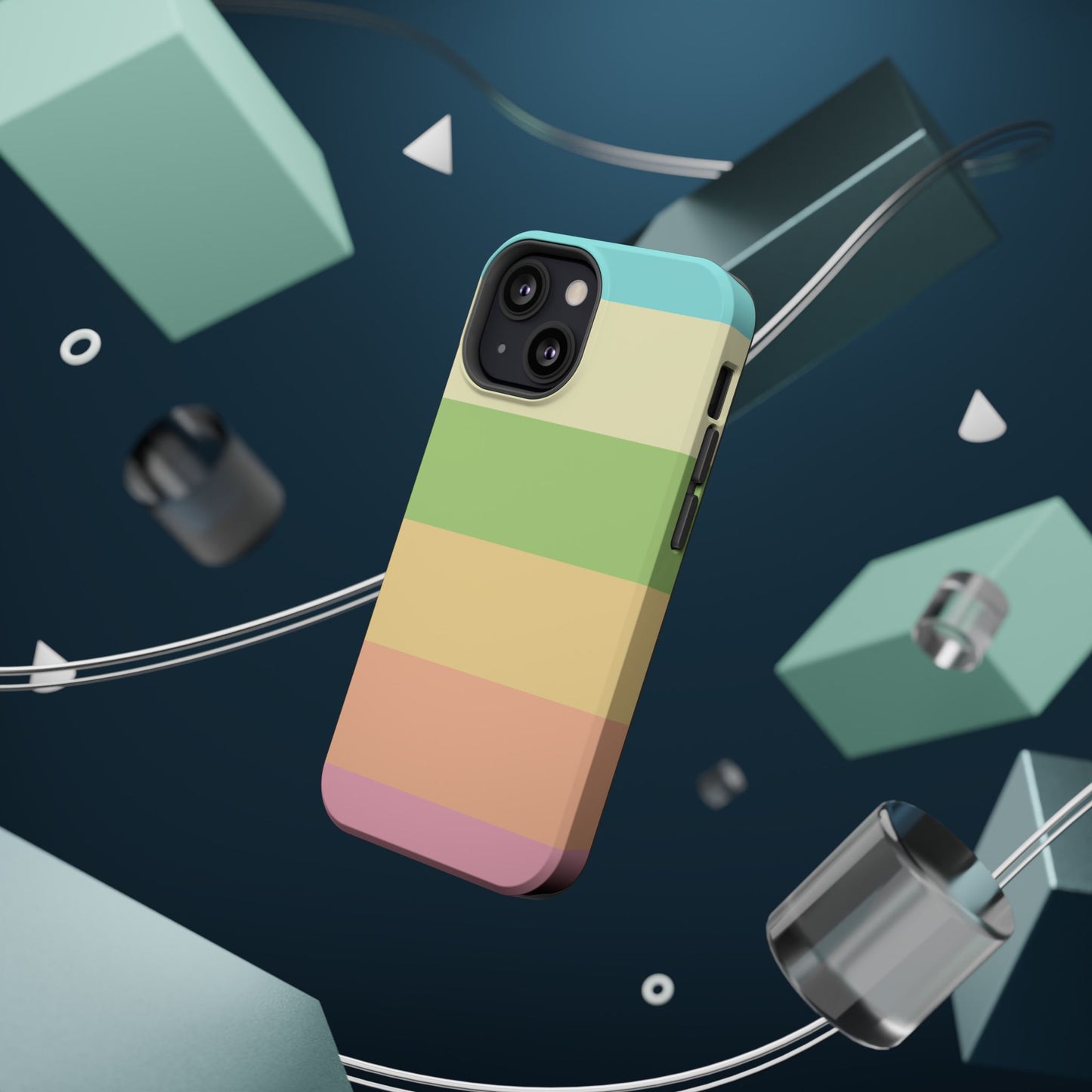 Pastel Stripes - Magnetic Phone Cover