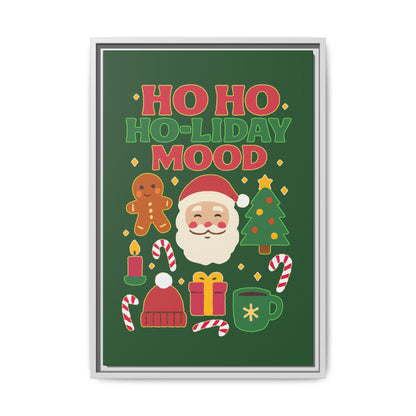 Ho Ho Ho-liday Mood - Framed Canvas