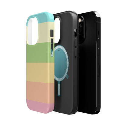 Pastel Stripes - Magnetic Phone Cover