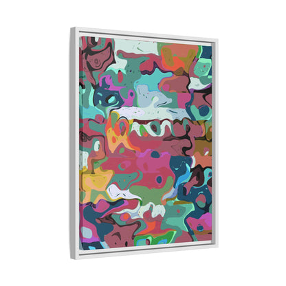 Colorful Abstract Marble - Framed Canvas