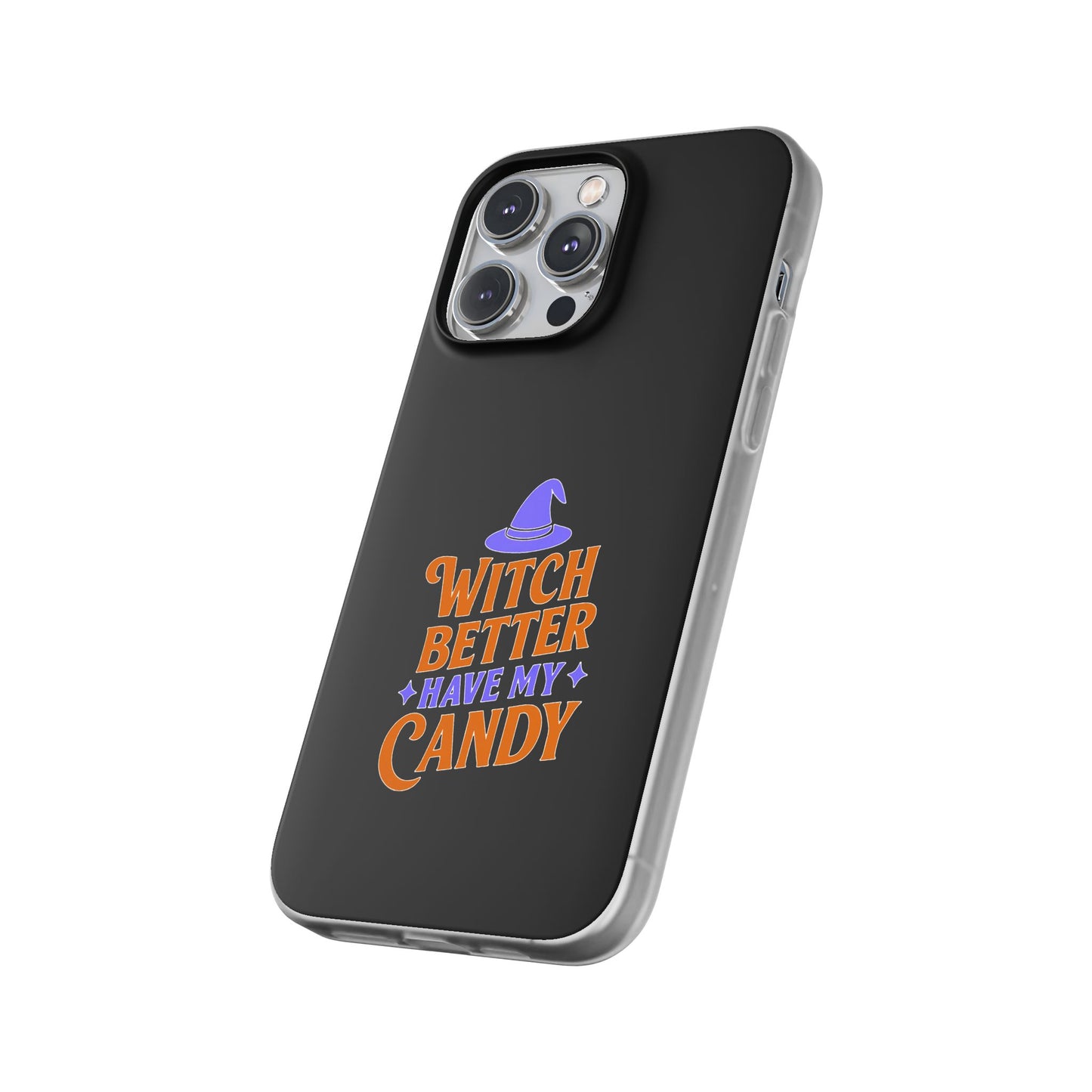 Spooky Witch Flexi Case, Halloween Phone Cover, Witch Themed Phone Case, Cute Candy Case, Trick or Treat Gift, Holiday Accessory