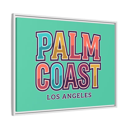 Palm Coast - Los Angeles - Framed Canvas