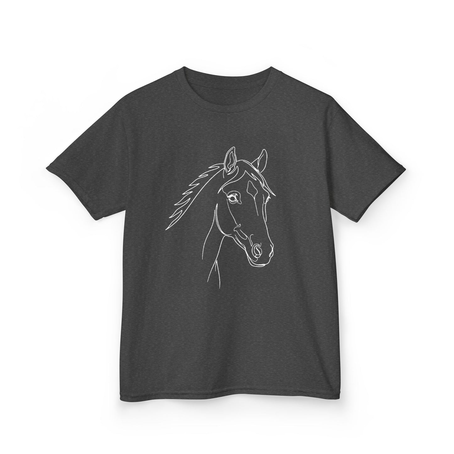 Horse Portrait Sketch - Kids Tee