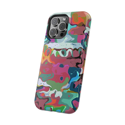 Colorful Abstract Marble - Magnetic Phone Case