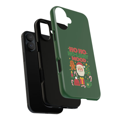 Christmas Phone Case, Ho Ho Ho-liday Mood, Festive Phone Cover, Santa Christmas Accessory, Holiday Gift, Winter Vibes
