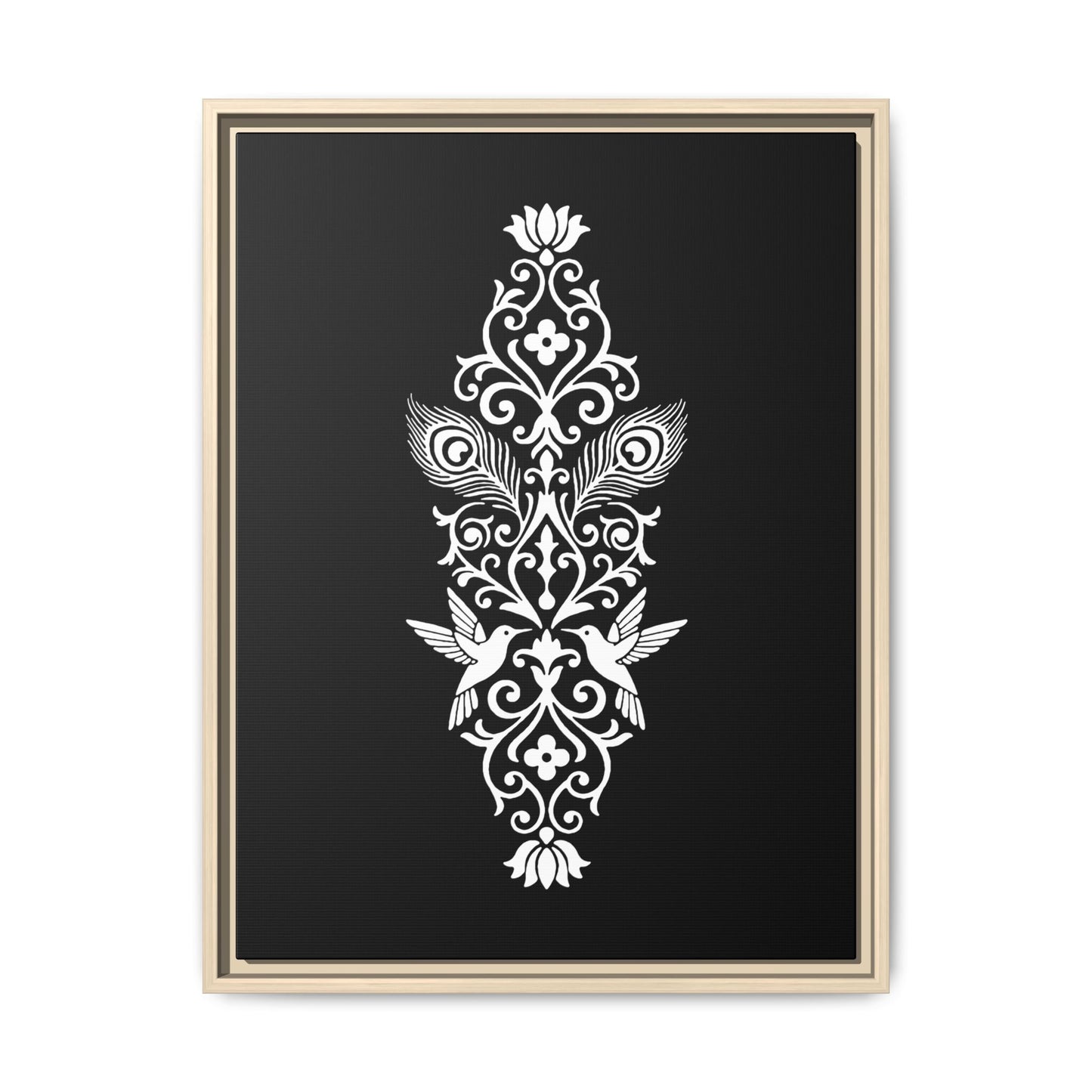 Hummingbird Soulmates - Framed Canvas