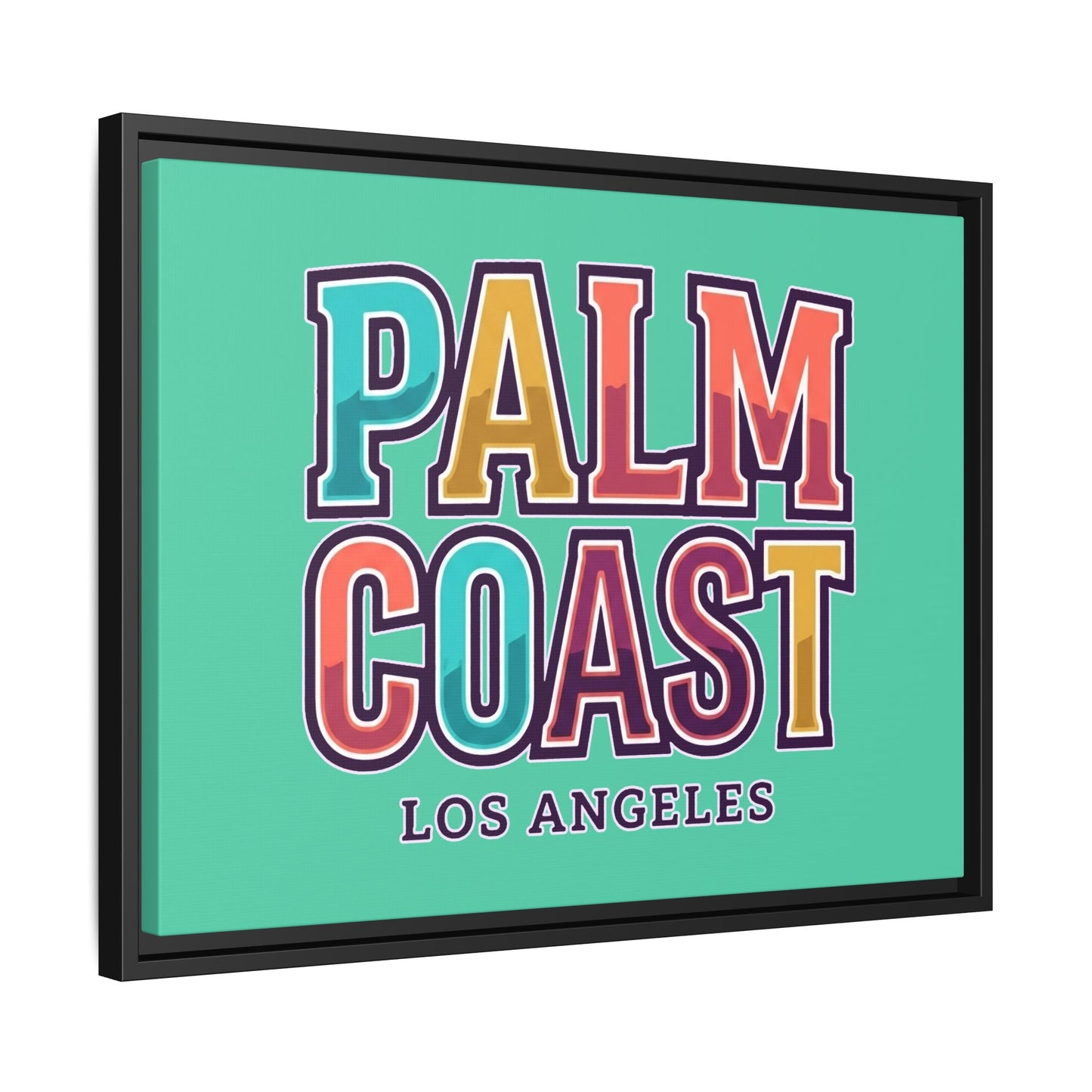 Palm Coast - Los Angeles - Framed Canvas