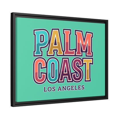 Palm Coast - Los Angeles - Framed Canvas