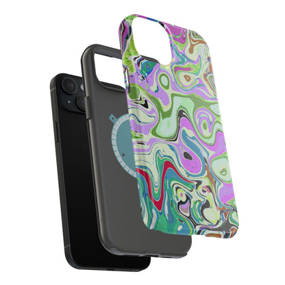 Vibrant Multi‑Color Swirl - Magnetic Phone Case