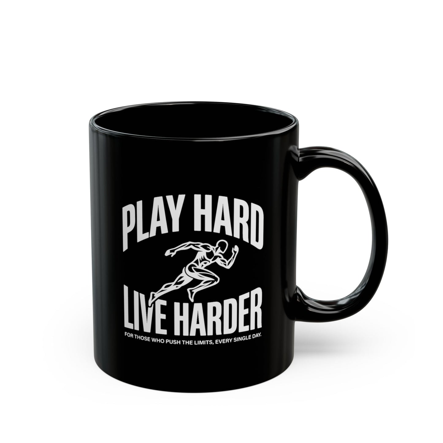 Play Hard / Live Harder - Black Mug
