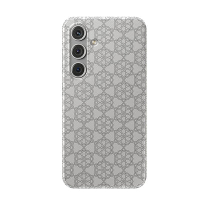 Elegant Geometric Phone Case, Stylish Flexi Case for Everyday Use, Slim Fit, Gift Idea, Trendy Accessory, Minimalist Design