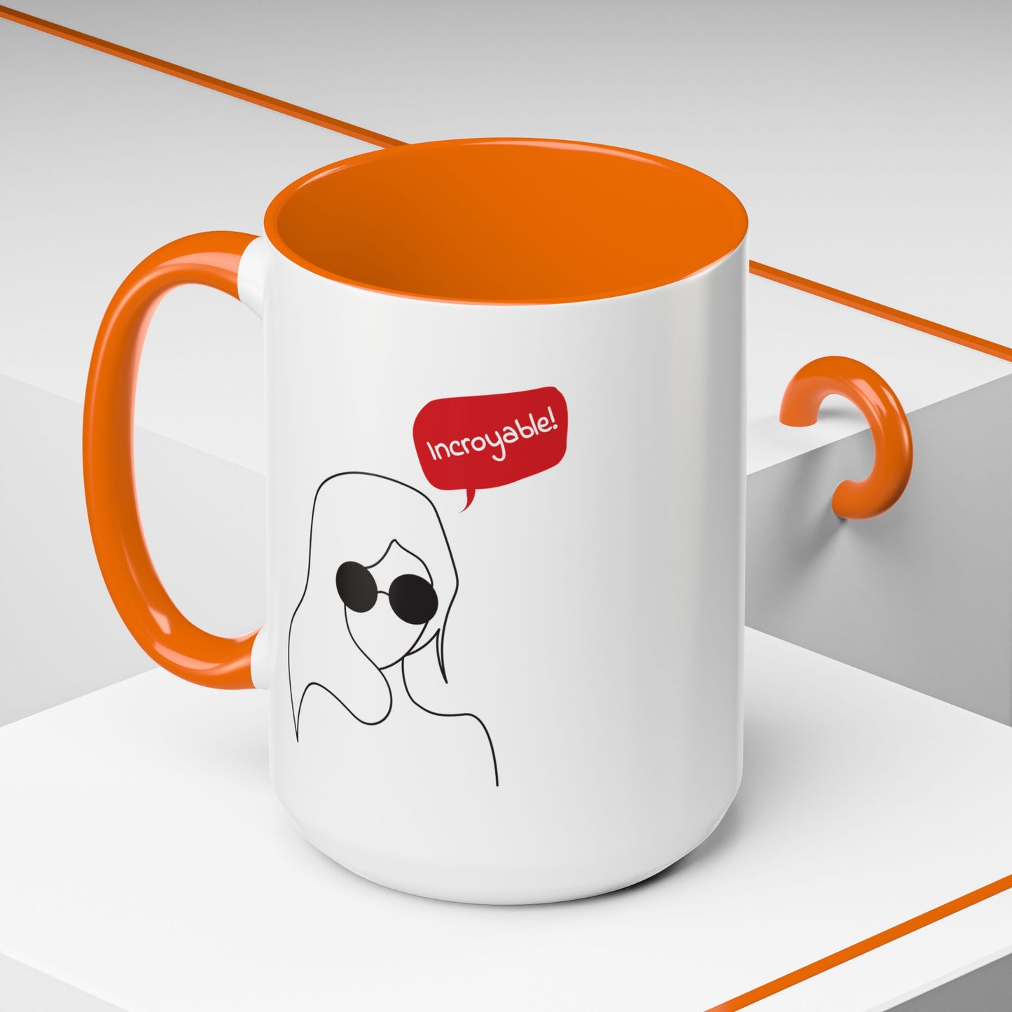 Incroyable Chic Girl - Color Accent Mug