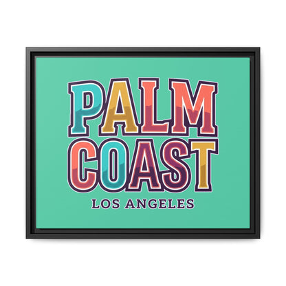 Palm Coast - Los Angeles - Framed Canvas