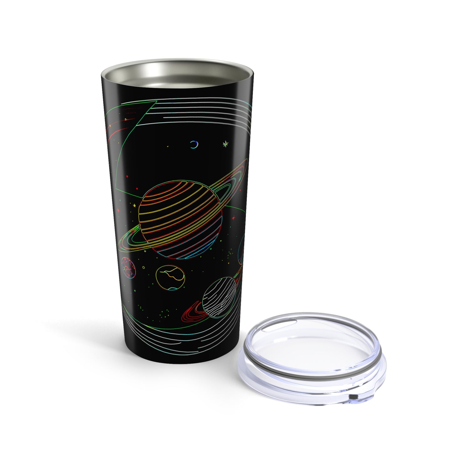 Galactic Travel Mug, Cosmic Coffee Cup, Space Planet, 20oz Travel Tumbler, Starry Insulated Mug, Astronomy Gift