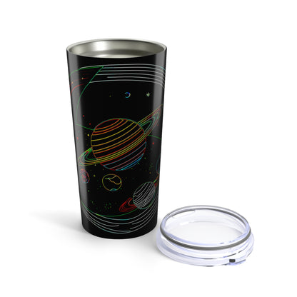 Galactic Travel Mug, Cosmic Coffee Cup, Space Planet, 20oz Travel Tumbler, Starry Insulated Mug, Astronomy Gift