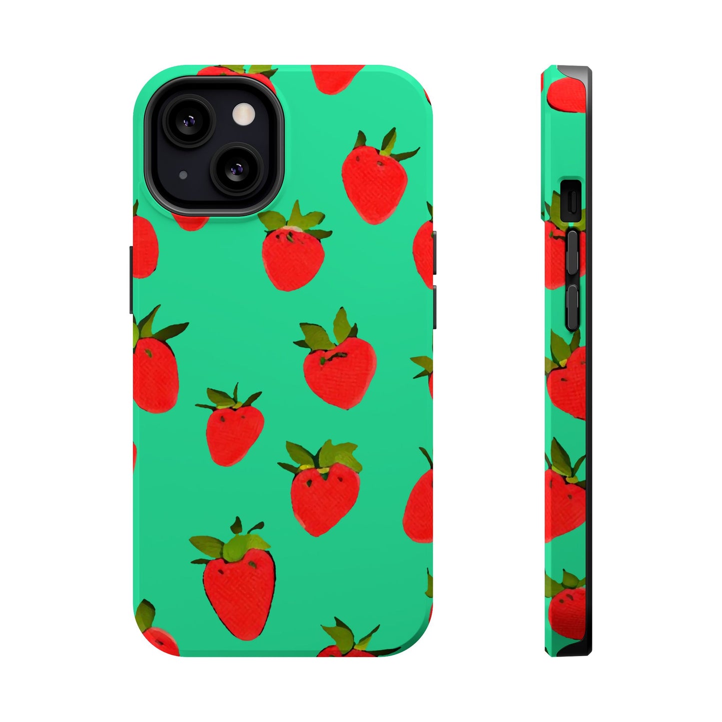 Strawberry Pattern - Magnetic Phone Case
