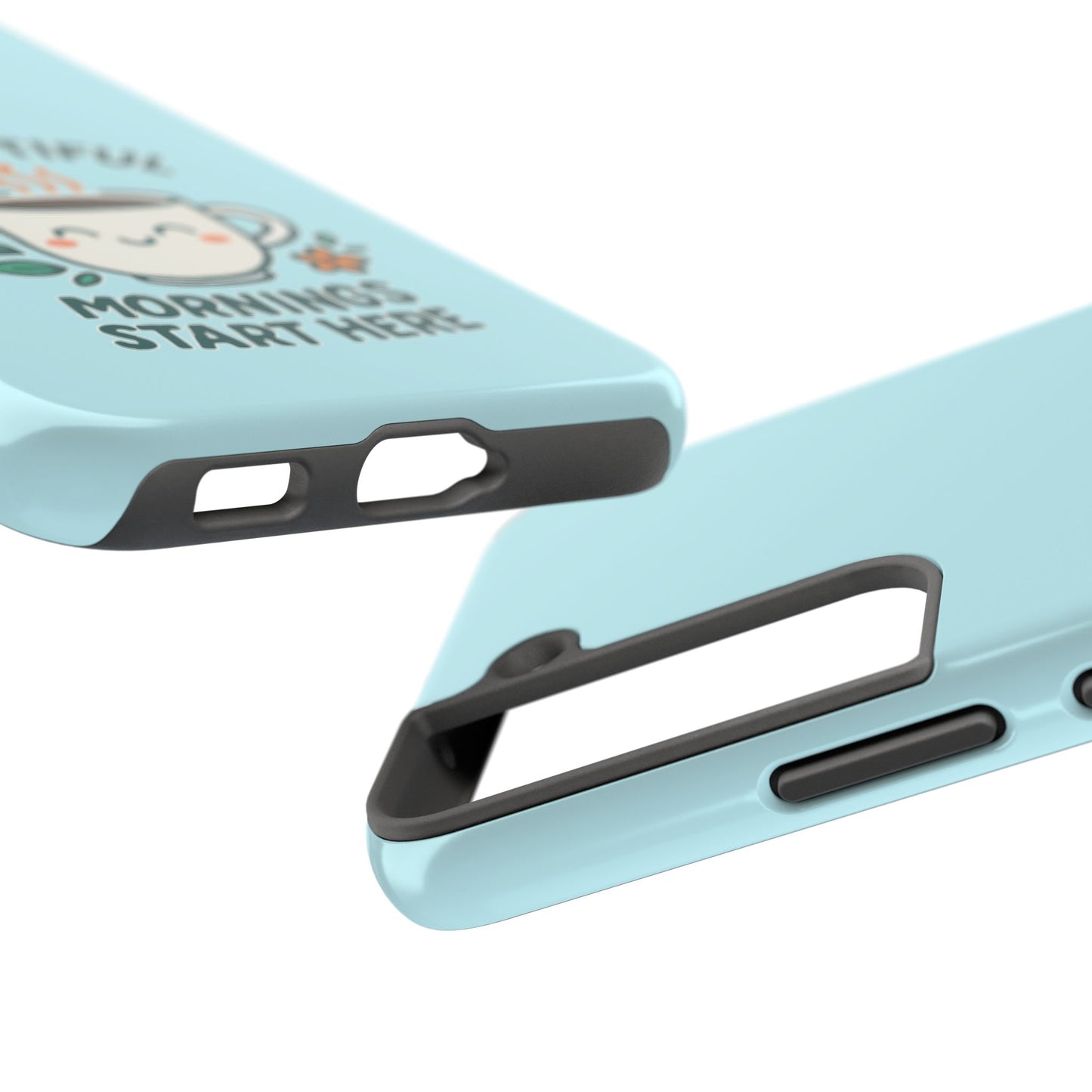Brew-tiful Mornings Start Here - Phone Case