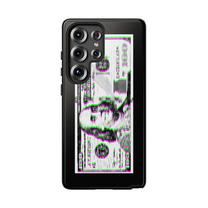 100 Dollars Bill - Green/Magenta Glitch - Phone Case