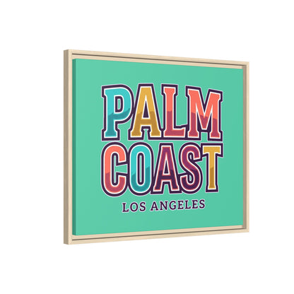 Palm Coast - Los Angeles - Framed Canvas