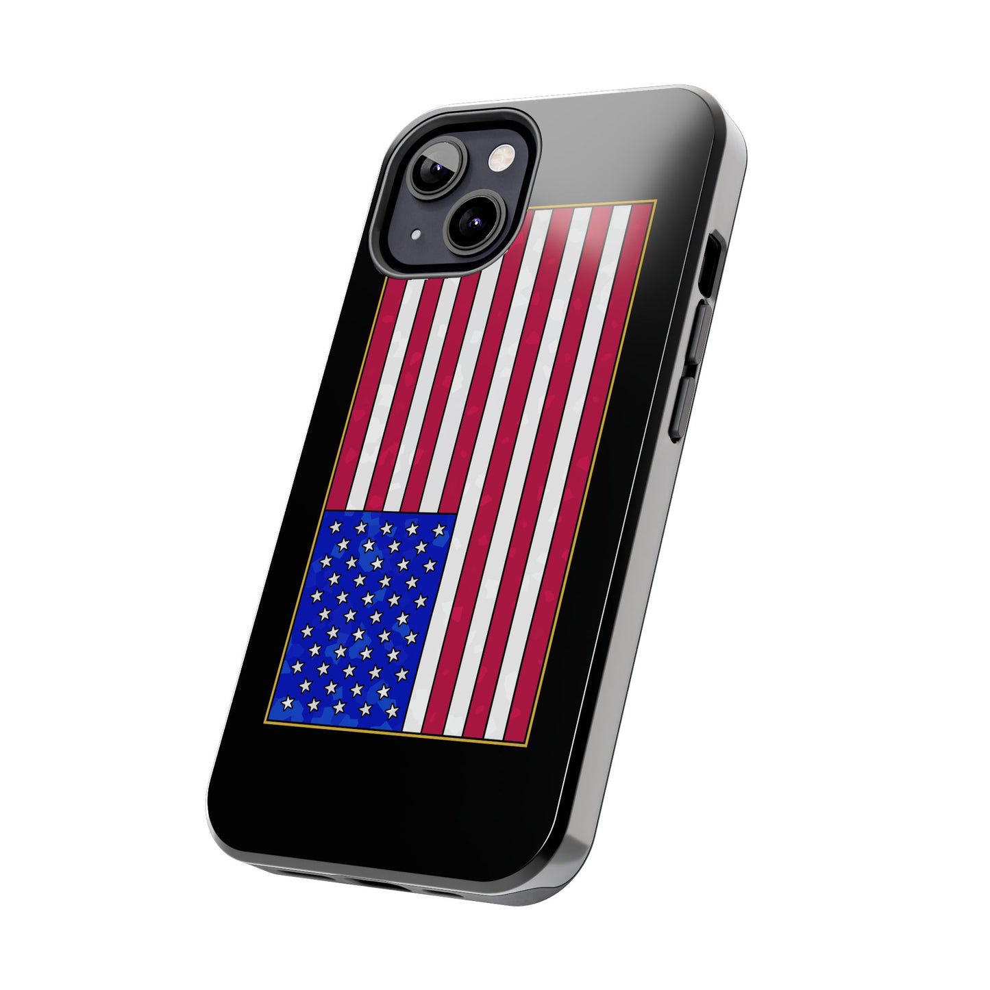 New Glory American Flag (Gold Edge Edition) - Phone Case