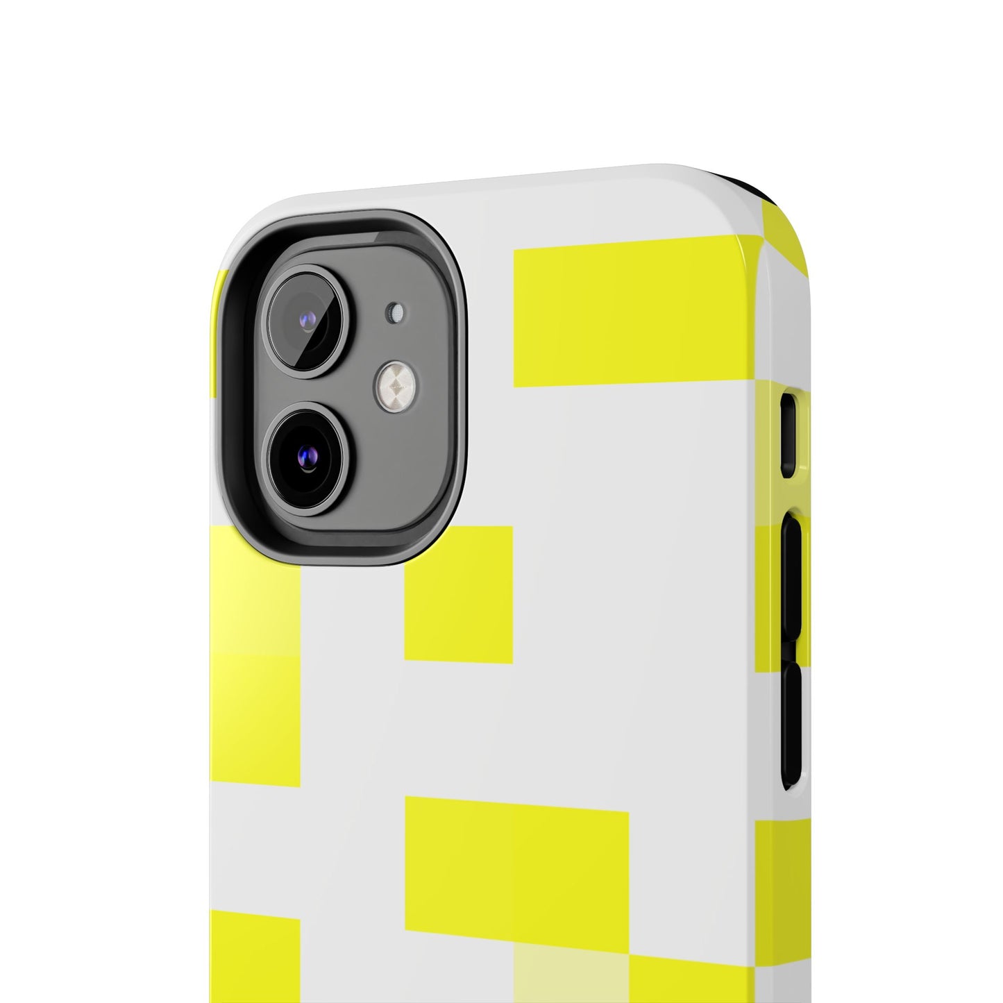 Yellow Pixel Grid -  Phone Case