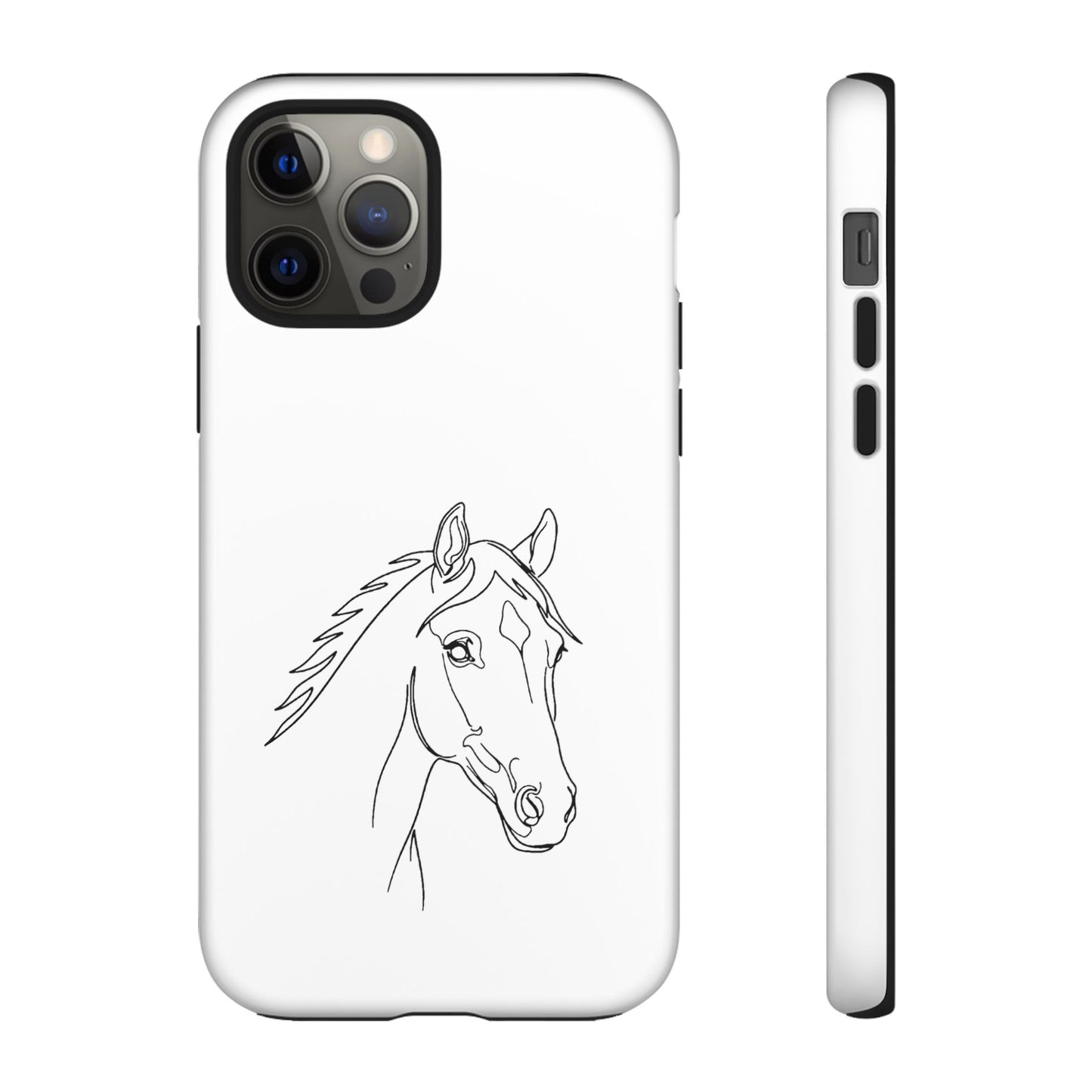 Horse Portrait Sketch - Tough Phone Case