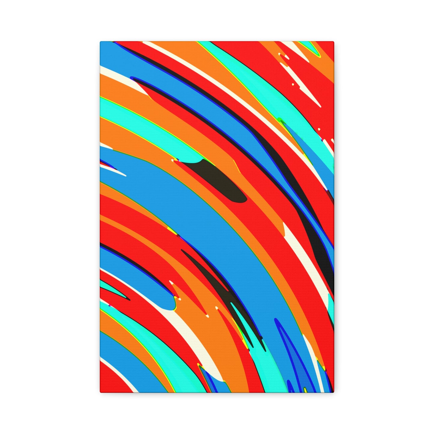 Abstract Rainbow Swirl Arc - Canvas