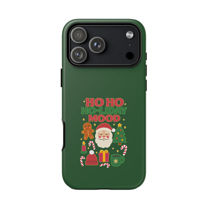 Christmas Phone Case, Ho Ho Ho-liday Mood, Festive Phone Cover, Santa Christmas Accessory, Holiday Gift, Winter Vibes
