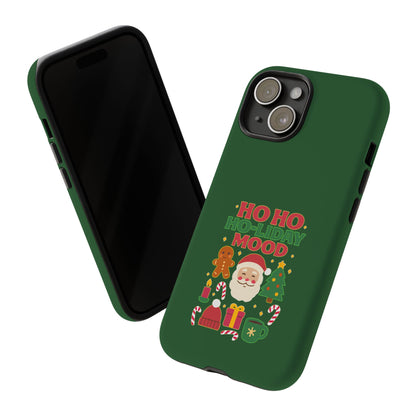 Christmas Phone Case, Ho Ho Ho-liday Mood, Festive Phone Cover, Santa Christmas Accessory, Holiday Gift, Winter Vibes