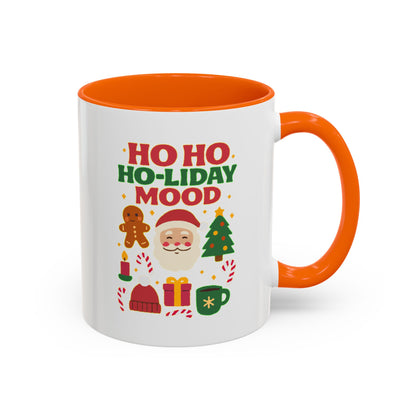 Ho Ho Ho-liday Mood - Color Accent Mug