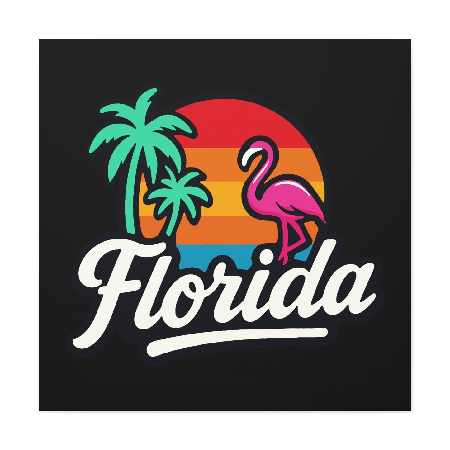 Florida Sunset Palm - Canvas