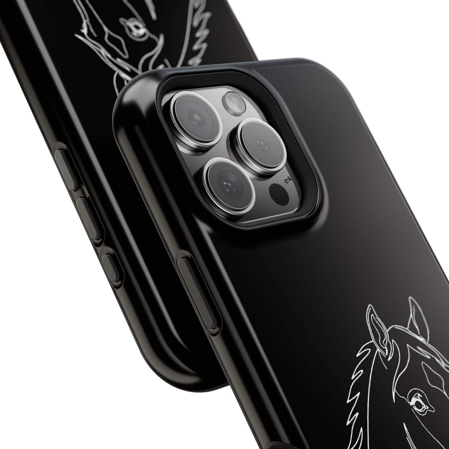 Horse Portrait Sketch - Magnetic Phone Case
