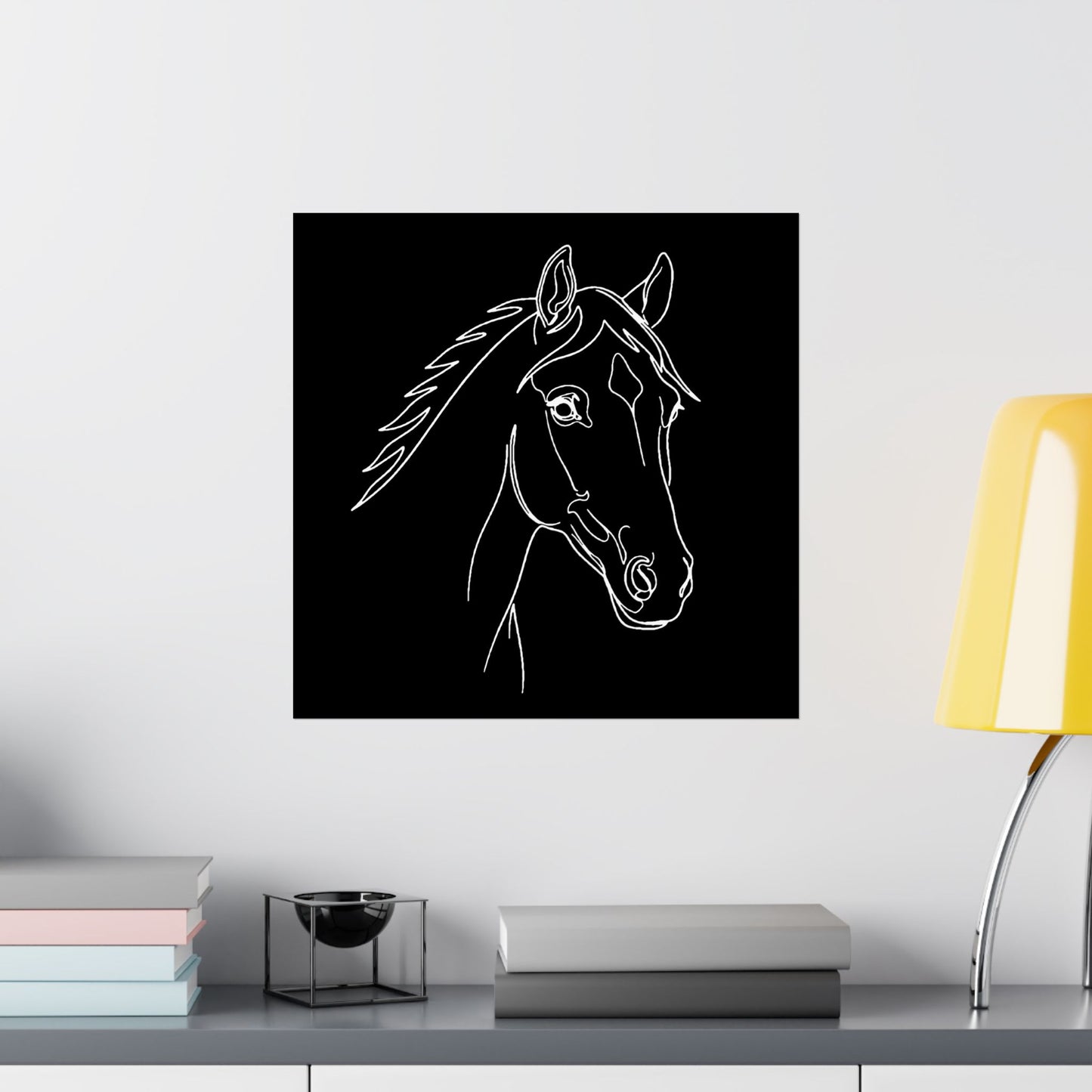 Horse Portrait Sketch - Poster