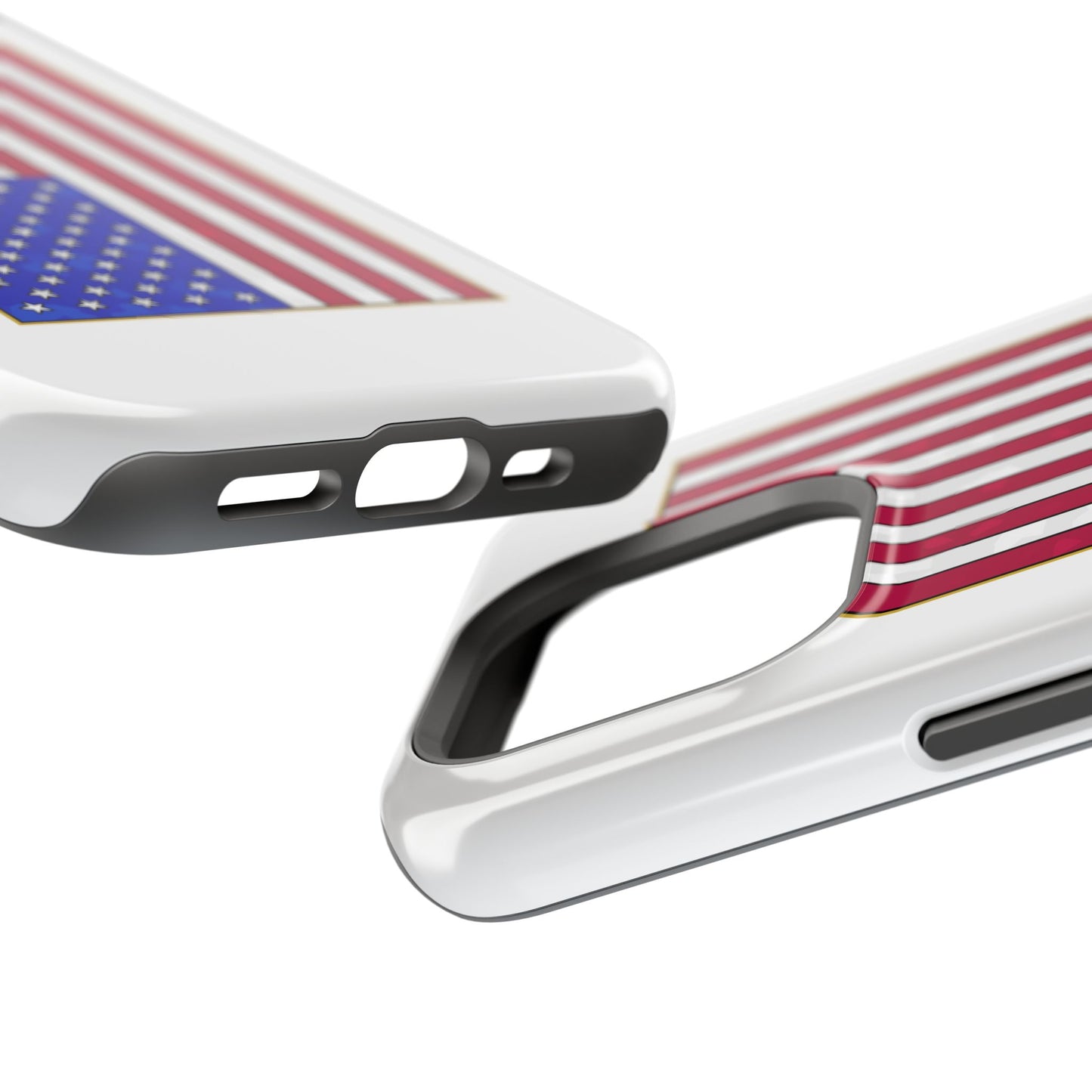 New Glory American Flag (Gold Edge Edition) - Magnetic Phone Case