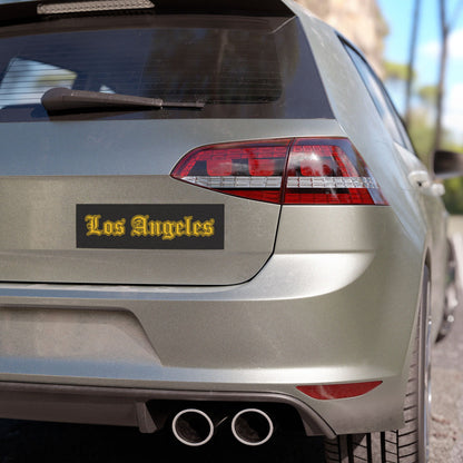 Los Angeles Car Magnets - Stylish Auto Decor, Perfect Gift for Travelers, Road Trip Essentials, Car Accessories, Home Decor - Golden Edition