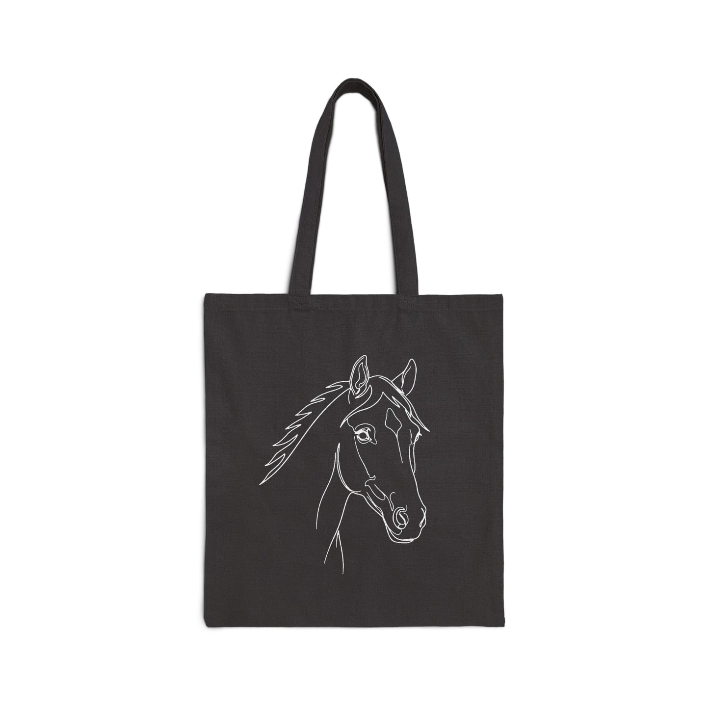 Horse Portrait Sketch - Canvas Tote Bag