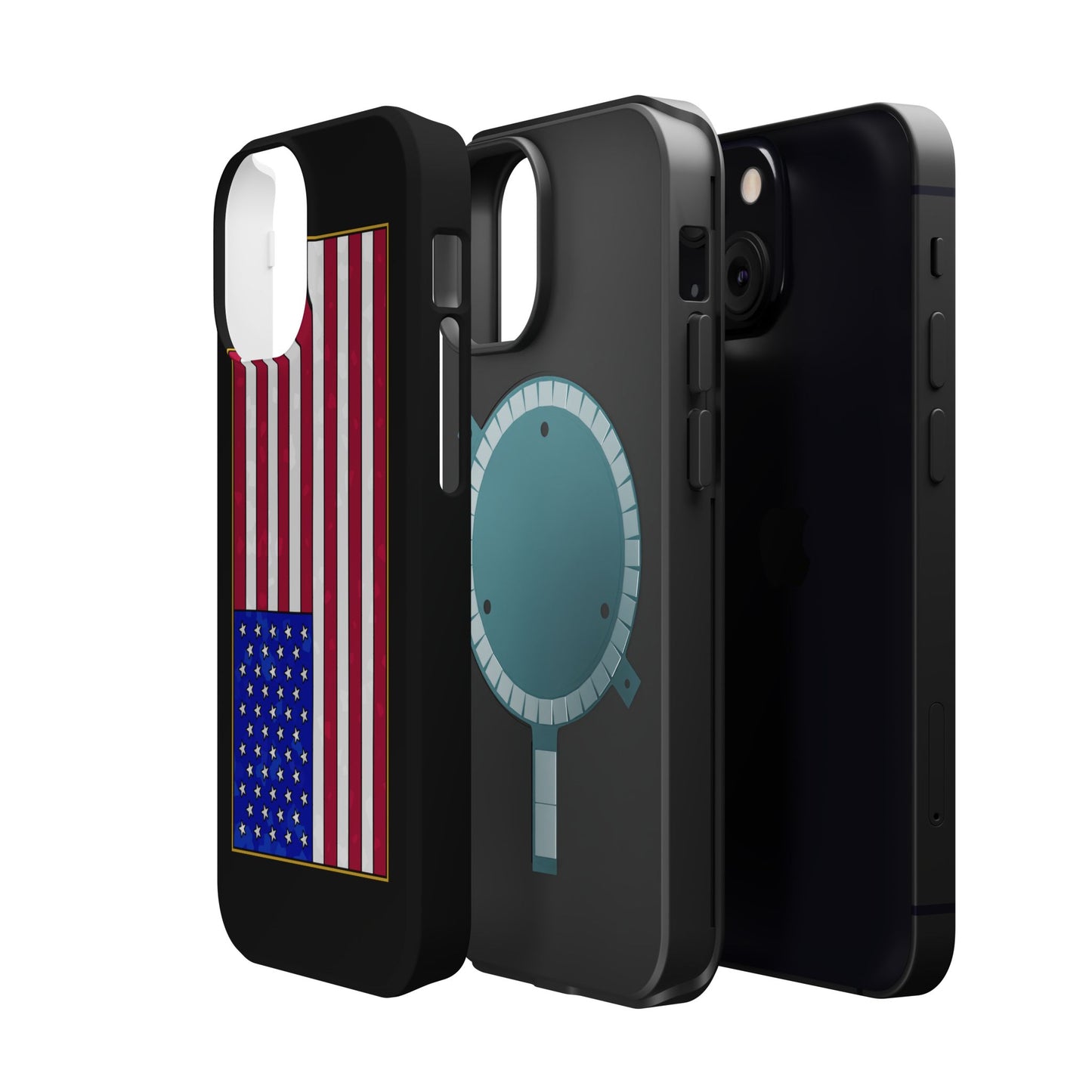 New Glory American Flag (Gold Edge Edition) - Magnetic Phone Case