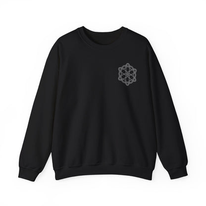 Geometric Pattern Sweatshirt, Cozy Unisex Crewneck, Perfect for Casual Wear, Gifts, and Layering
