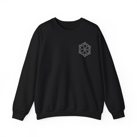 Geometric Pattern Sweatshirt, Cozy Unisex Crewneck, Perfect for Casual Wear, Gifts, and Layering